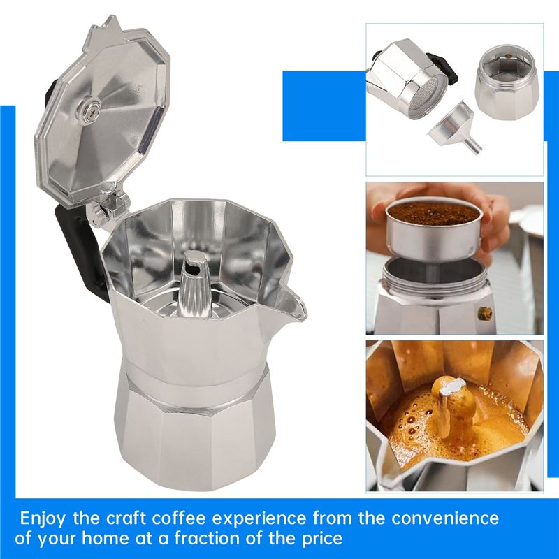 Moka Pot Stove - Máquina de Café Italiana A92P Moka
