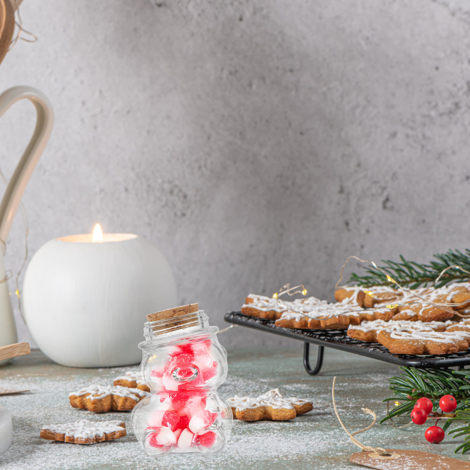 Coffee Tea And Sugar Set - Conjunto de 4 potes de vidro