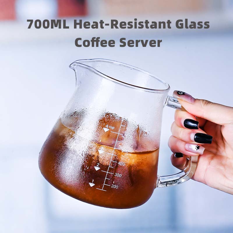 Novo alto borosilicato 700ml v - Xbloom Coffee Tea avaliação e preço