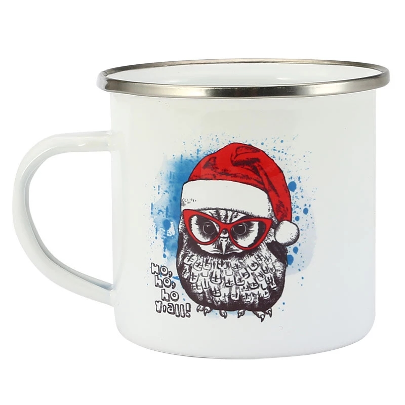 Caneca de Café Esmaltada 350ML - Coffee Tea Name avaliação e preço