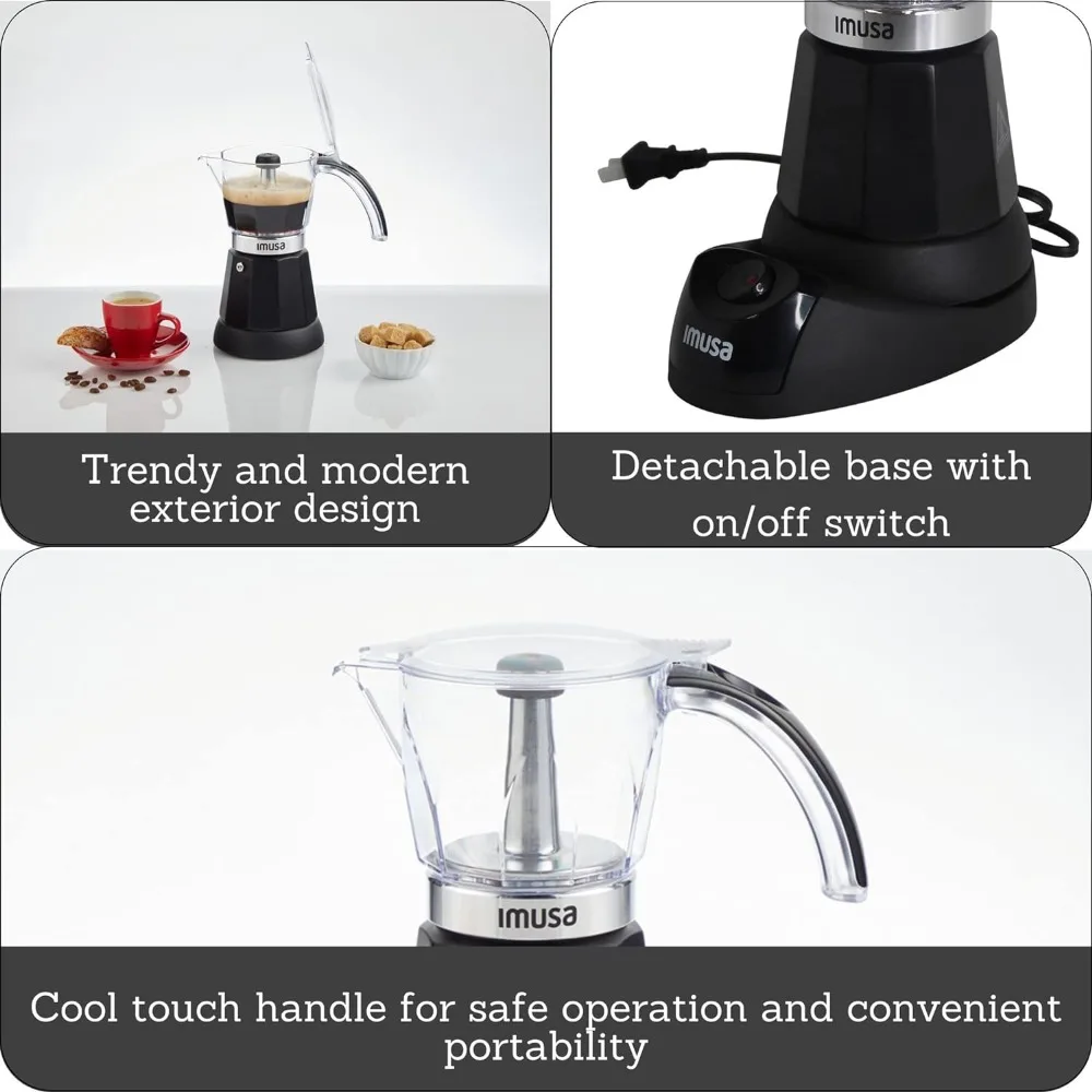% uma cafeteira elétrica Imusa - Moka Pot Stove avaliação e preço