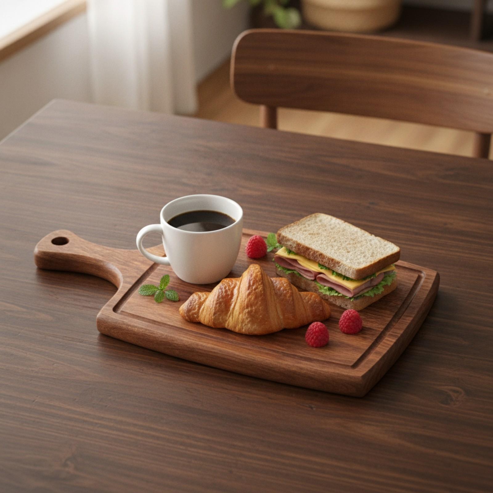 Bandeja de madeira para servir - Coffee Tea & Espresso Appliances avaliação e preço